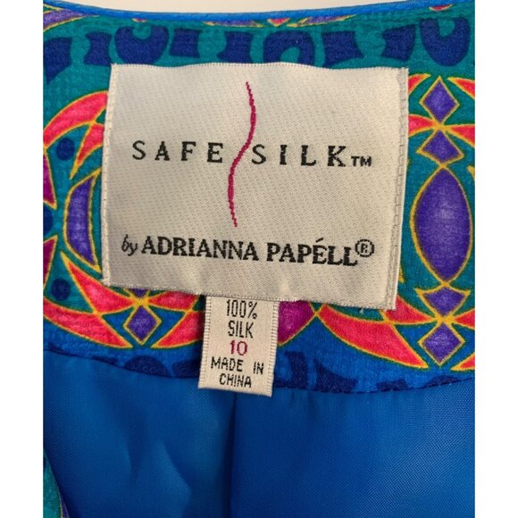Safe Silk Adrianna Papell Womens 2-Piece Silk Skirt Set Size 8 RHH10562 Lined - Picture 3 of 12